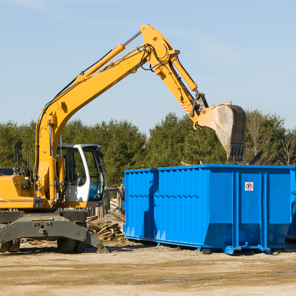 can i choose the location where the residential dumpster will be placed in Economy IN